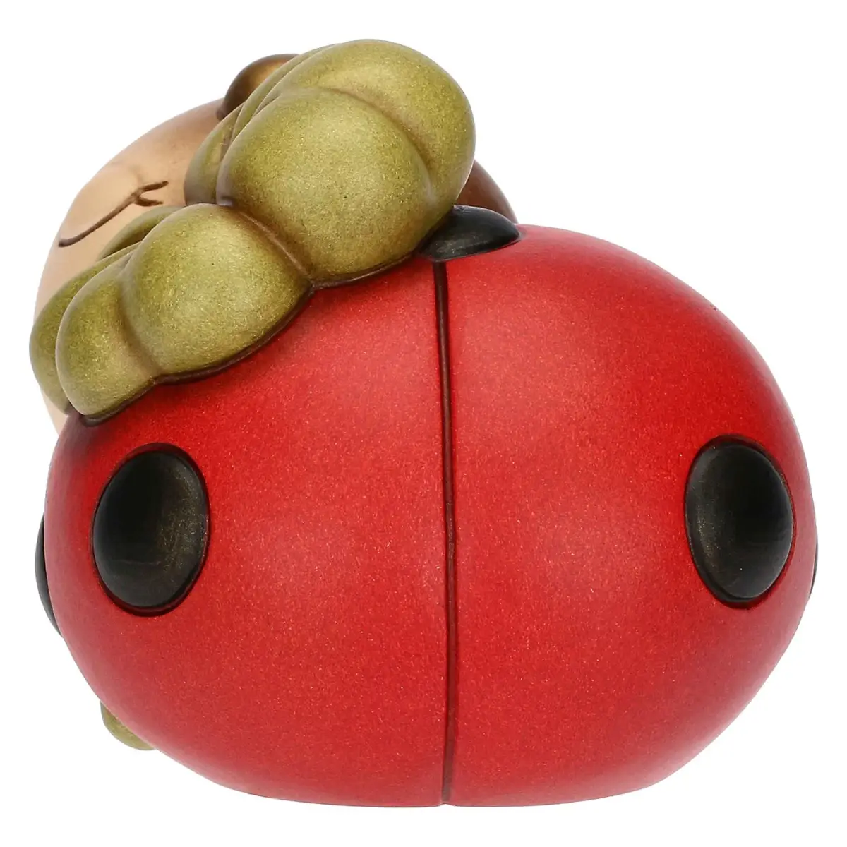 Coccinella Ella con quadrifoglio portafortuna in ceramica, media - immagine 2